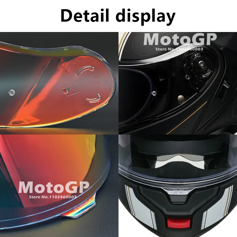 Motorcycle Helmet Visor Neotec III Helmet Shield For Shoei Neotec 3 CNS-3C Motorcycle Helmet Visor Uv Protection Casco Moto Vise