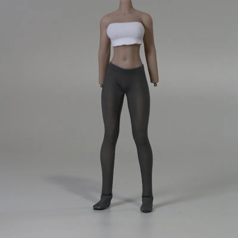 1/12 Scale Female Soldier Pure Colors Ultra-thin Pantyhose Clothes Model for 6