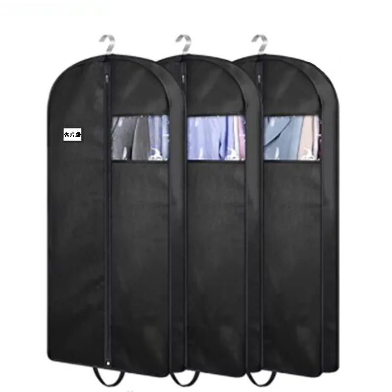 

60" /43" Suit Bags for Closet Storage and Travel Gusseted Hanging Garment Bags for Men Suit Cover for Clothes Coat Jacket Dress