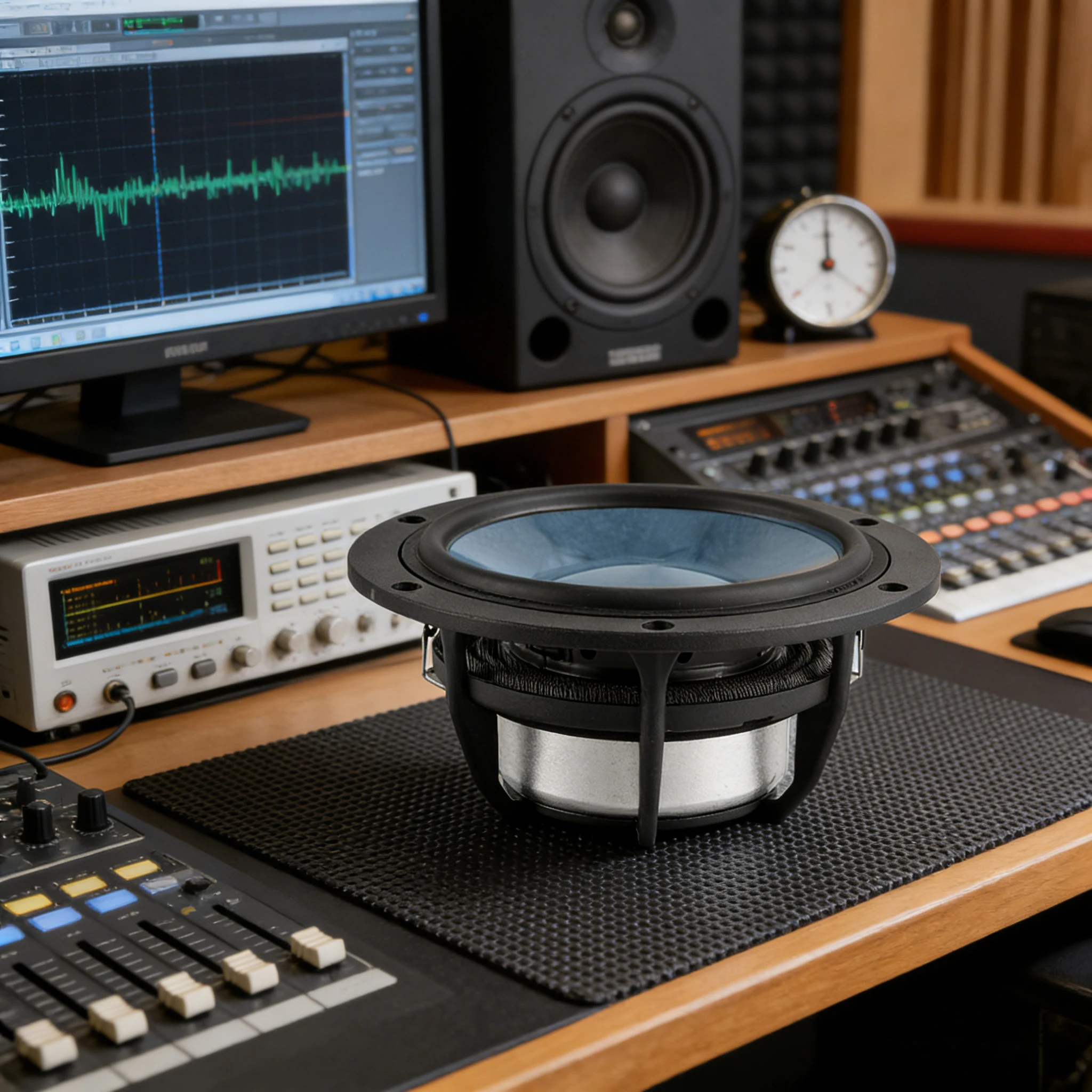 175 6.5-inch General Purpose Automotive Speaker Subwoofer with Nano Carbon Cone, 50W/100W Balanced Power Plastic