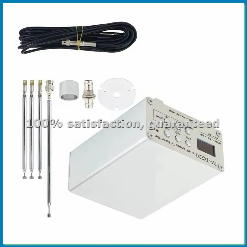 

ТВ-передатчик TV-TX200 VHF/UHF для аналогового телевидения с поддержкой HD/AV-входа, высокопроизводительная GP-антенна, передатчик аналогового сигнала-A22U