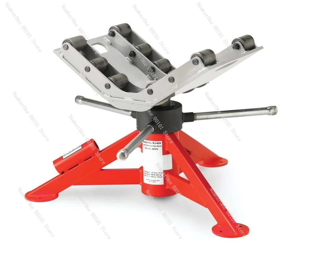 Large Diameter Pipe Support Stand Adjustable Height 41-79cm Heavy Duty Tube Rack Industrial Pipeline Holder Load Capacity 2041kg