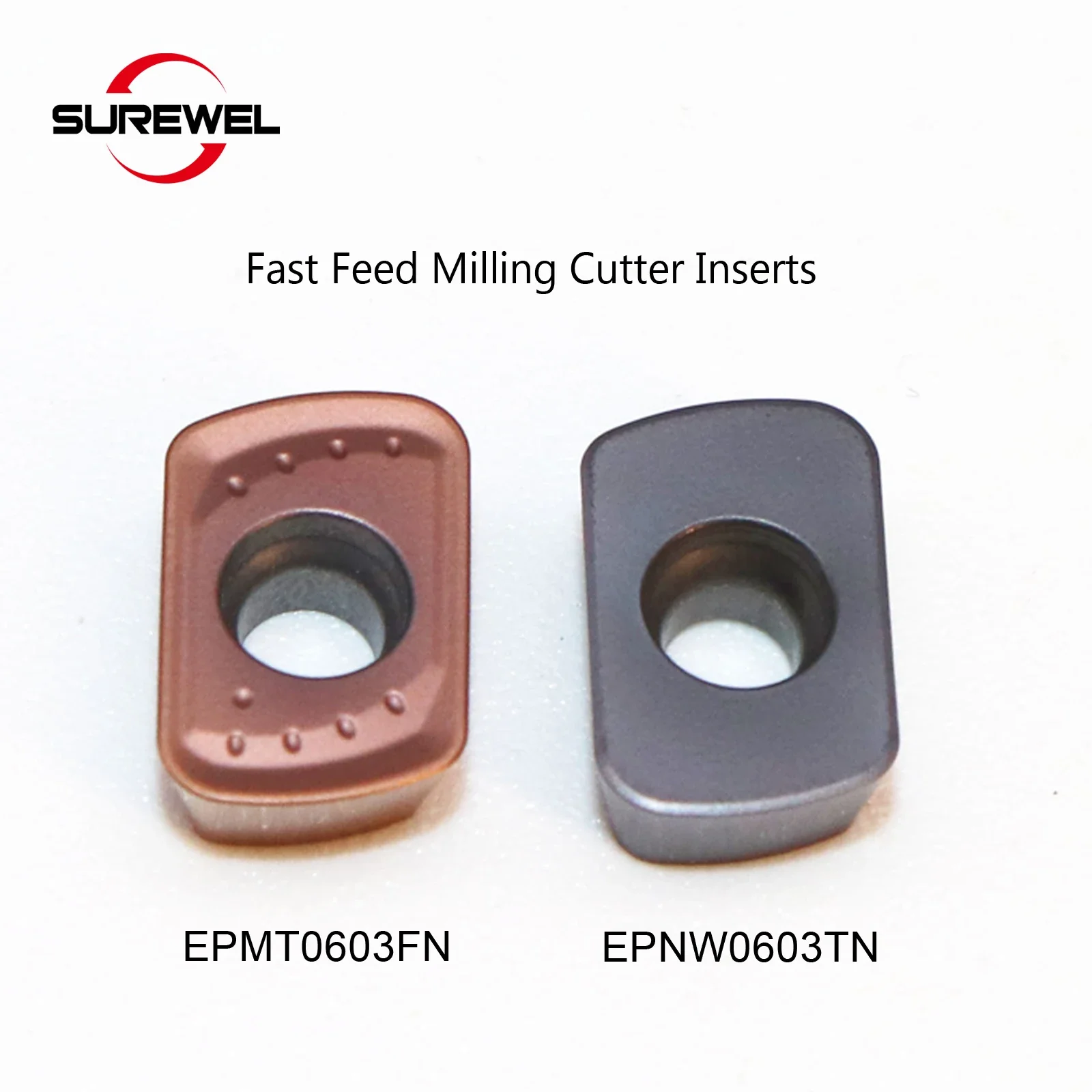 Epnw0603 epmt0603 carboneto de aço inoxidável processamento alimentação rápida fresa inserções cnc asr06 cabeça corte rosca