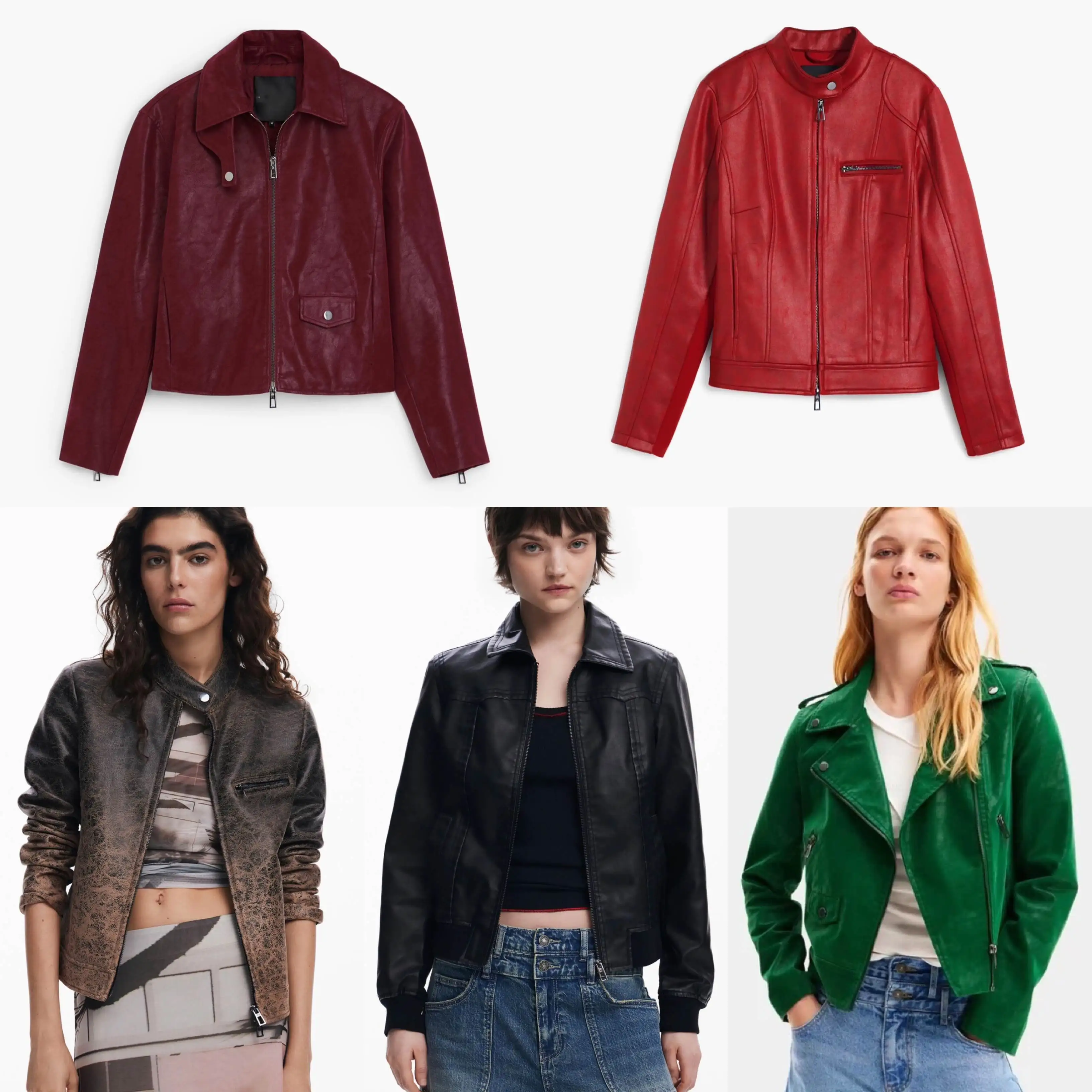 

Испанская оригинальная легкая роскошная женская куртка в мотоциклетном стиле на молнии, противоизносная короткая куртка с воротником-стойкой в стиле ретро