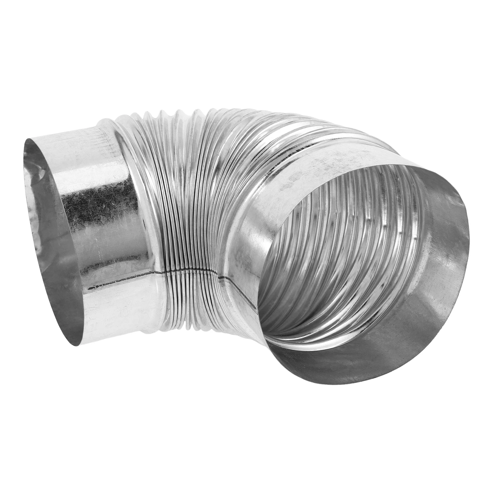 

Flexible Stainless Steel Chimney Pipe Elbow Stove Vent Hose Exhaust Tube For Wood Burning Heating Stoves Indoor Outdoor L