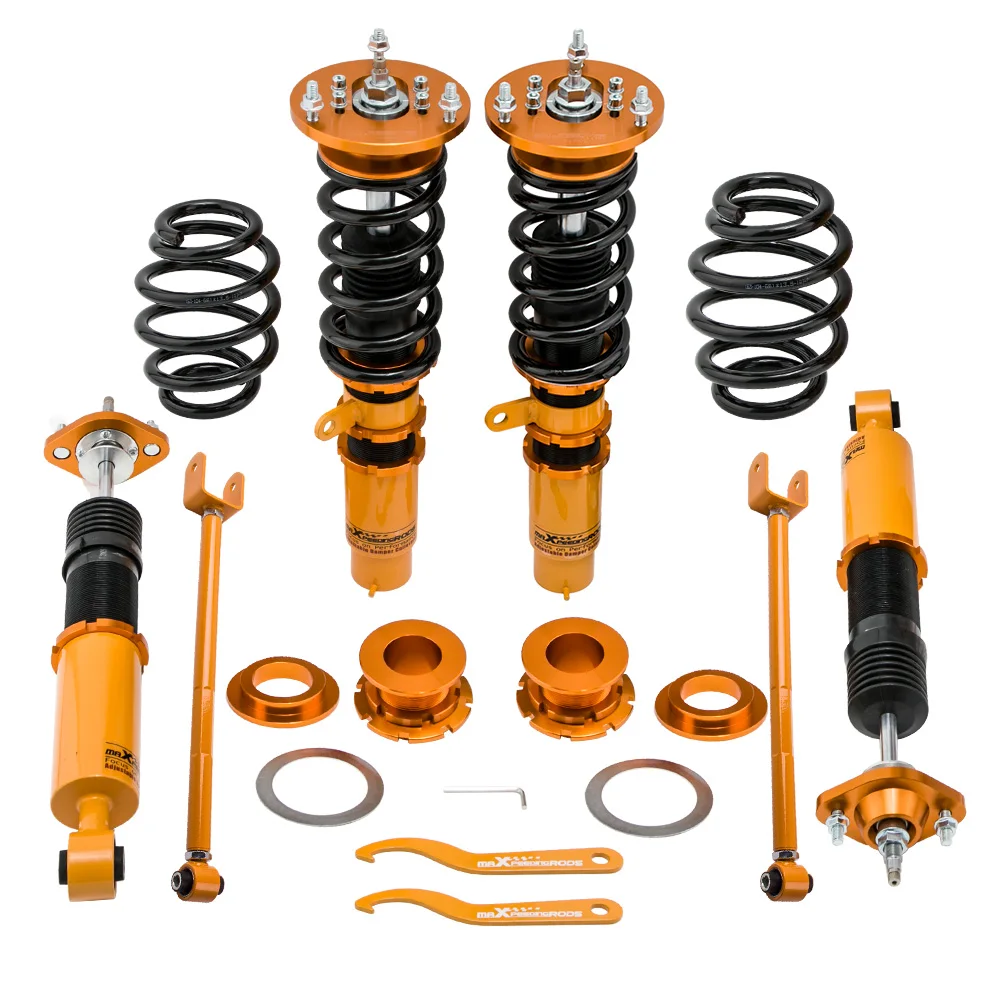 Adjustable damper Coilover Strut + control arm kit 98-05 For BMW 3 Series E46 Spring Suspensions