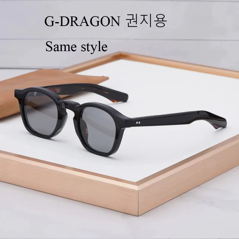 Super Acetate Sunglasses Men G-DRAGON 권지용Handmade in Japan Fashion Trend Luxury Brand Design Classical Retro Gafas De Sol