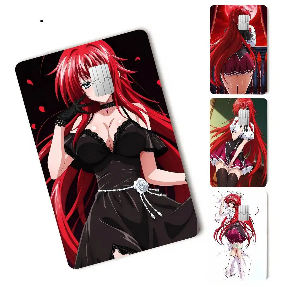 Anime High School DxD DIY Sticky 4pcs 1Set Of VISA Credit Ca