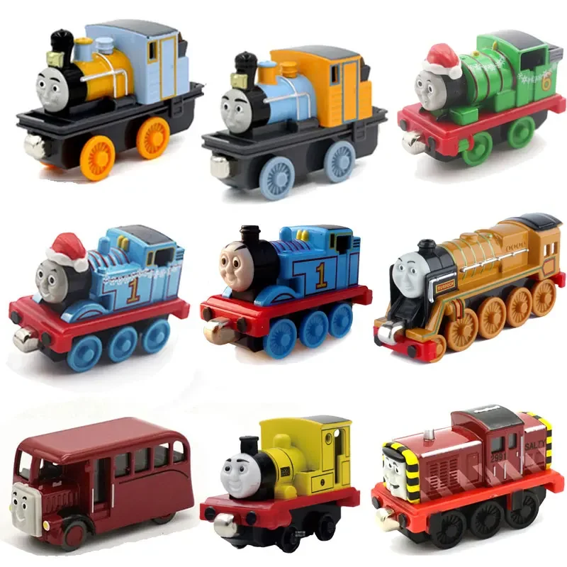 1:43 Thomas and Friends Thomas Percy Christmas hat Rheneas Bash Dash Magnetic Metal Diecast Toy Children Birthday christmas gift