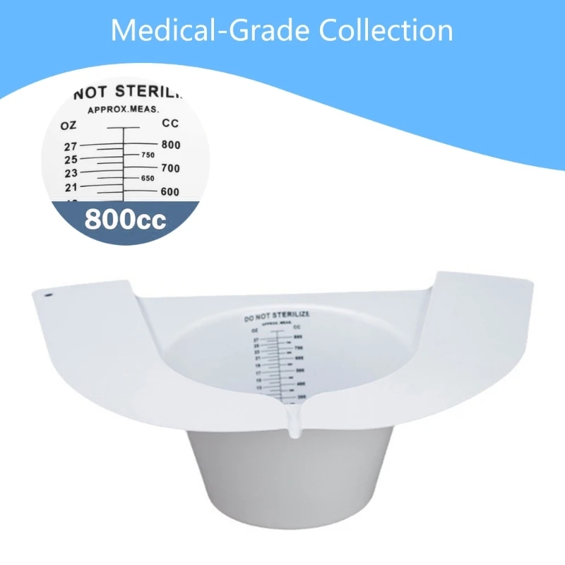 10 stks Eenvoudige Giet Urine Verzamelhoed Monsters Cups Urine Collector hoed met Meetschaal set voor Toiletten