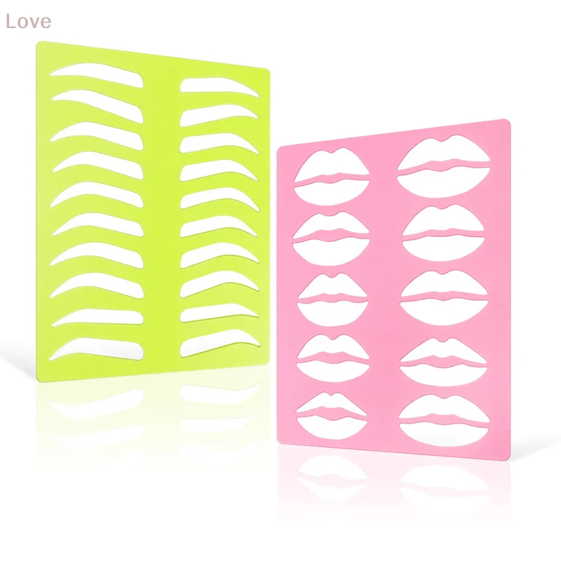 [L&P] أدوات الحواجب العالمية للشفاه للمبتدئين، قالب حواجب صديق للبشرة، استنسل حواجب موفر للتكلفة للإناث