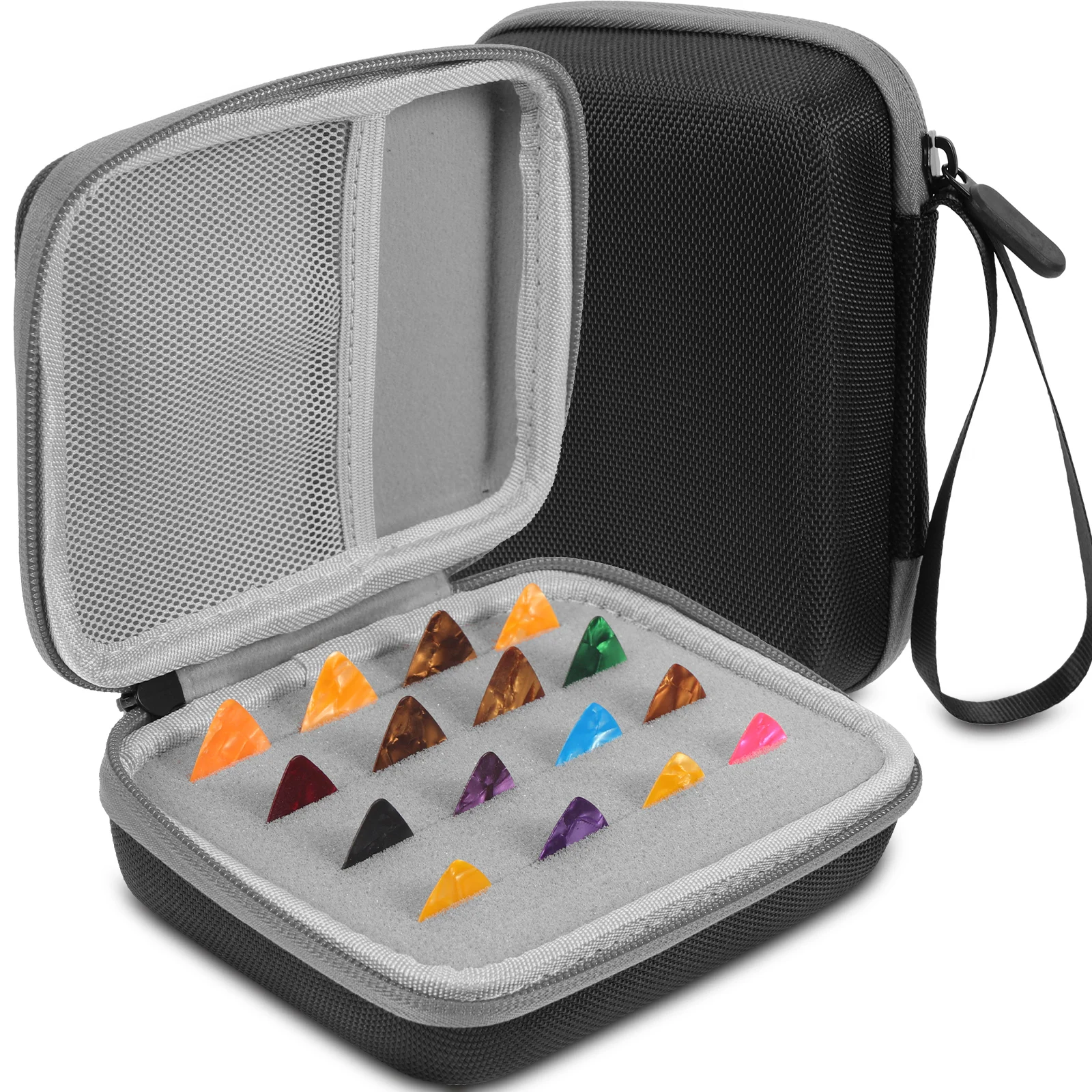 

EVA Guitar Picks Holder Durable Storage Case for Acoustic Electric Bass Plectrums Organizer Portable Container