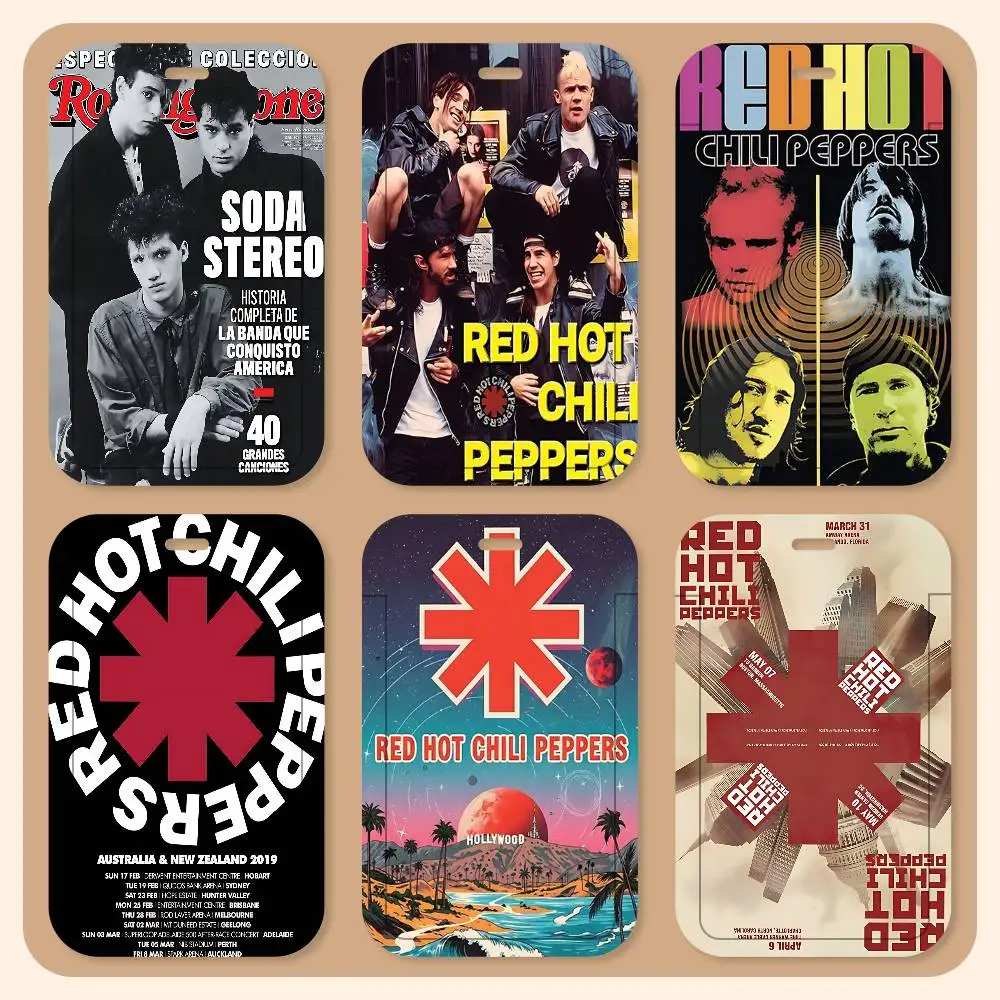 

Набор из 1 шт. держателей для карт на шею R-Red Hot-Chili Peppers Band, держатели для студенческих удостоверений, держатели для карт с контролем доступа