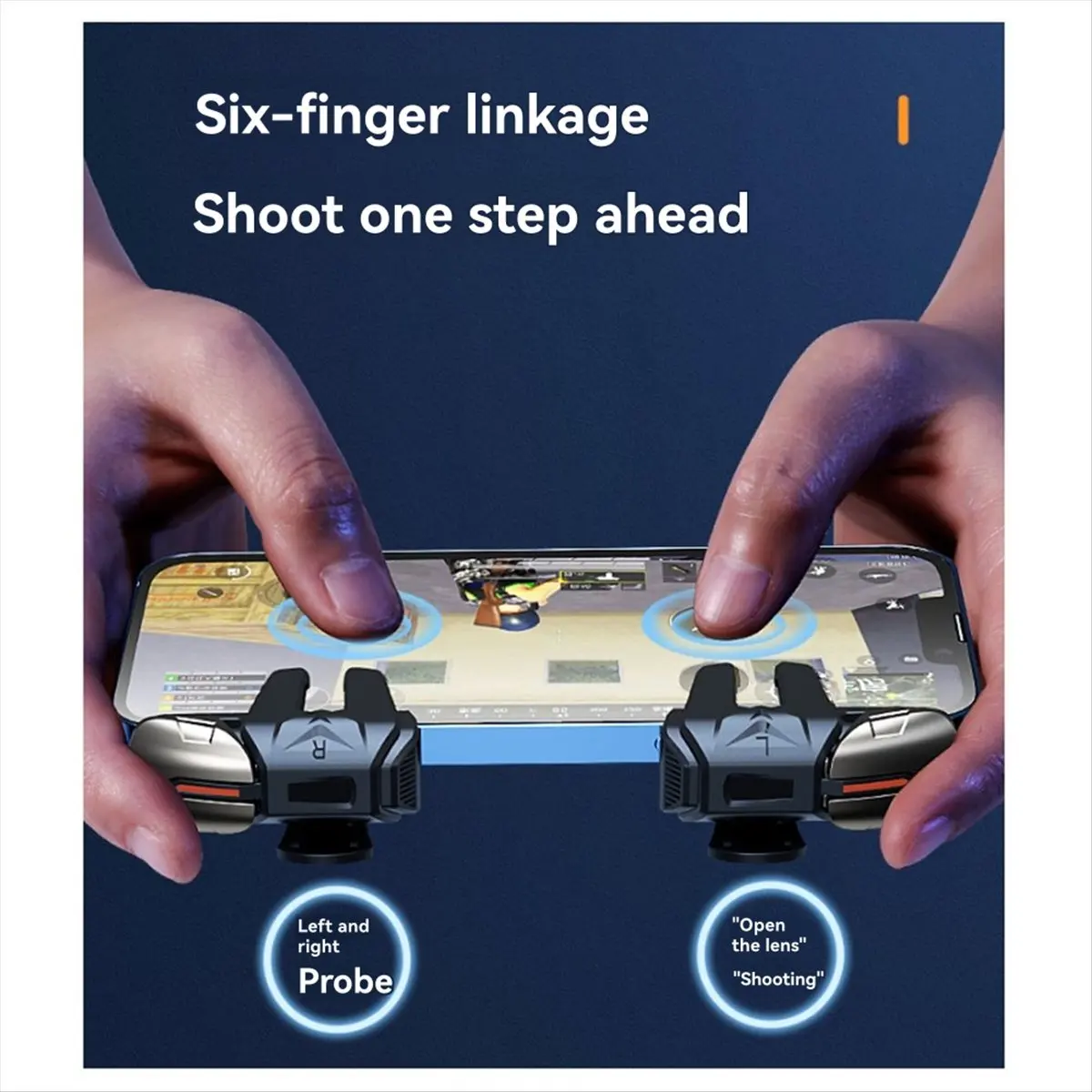 (▲★HUND)G21 Mobile Phone Game Trigger for Gaming Controller L1 R1 Button for Android Gamepad Joystick
