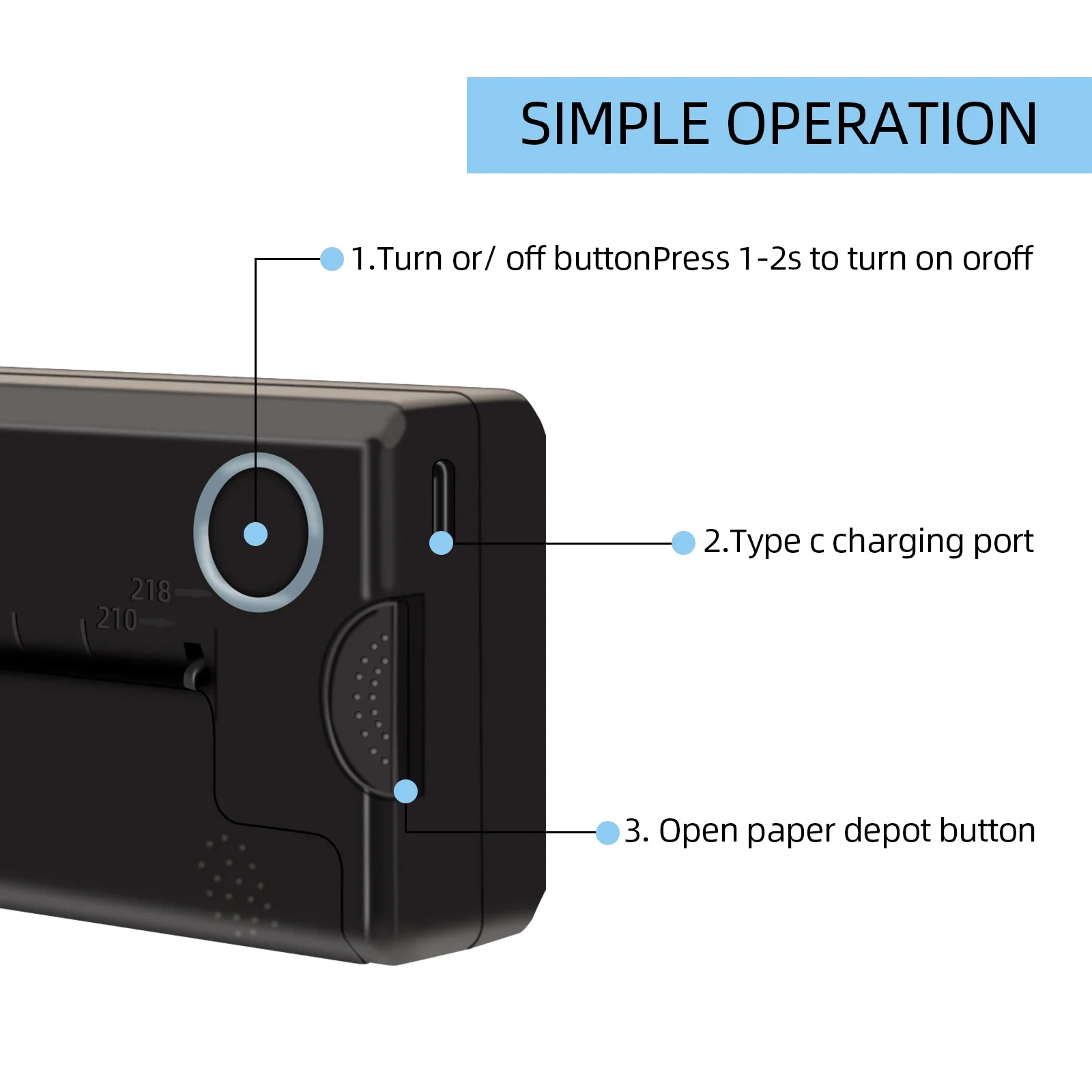 Mini 2000mA USB Bezprzewodowa transmisja Bluetooth Termiczna maszyna do transferu szablonów do tatuażu Przenośna kopiarka do rysowania Materiały do tatuażu