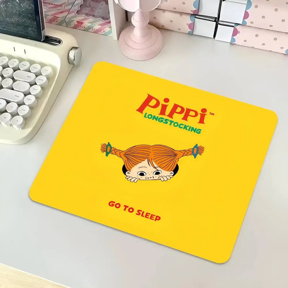 Pippi L-longstocking Mousepad Small LockEdge Mouse Pad For Gamers Computer Desk Pad Rectangular Anti-slip Rubber