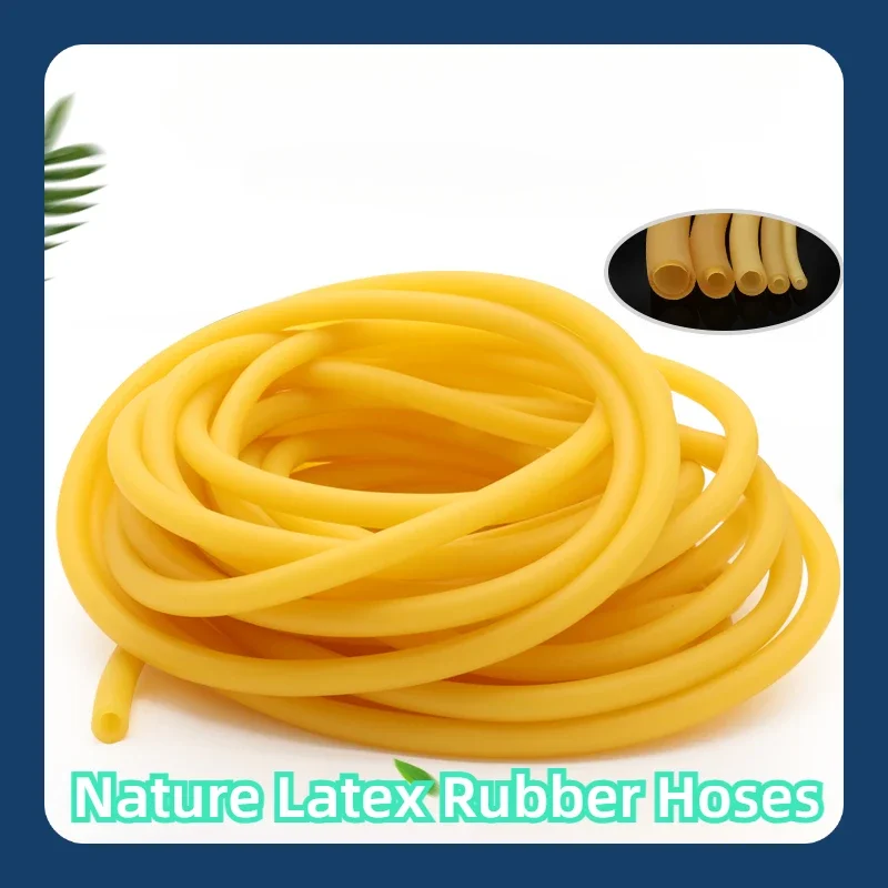 1m Nature Latex Rubber Hoses 1.6 2 3 4 5 6 7 9 10 12 14 17mm High Resilient Surgical Medical Tube Elastic Slingshot Catapult