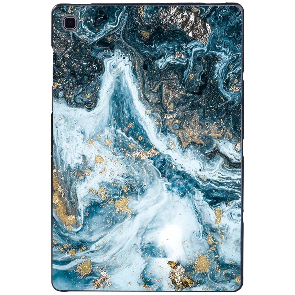 Cover for Samsung Galaxy Tab S5e T720/Tab S4 T830/Tab S6 T860/Tab S6 Lite/Tab S7 T870 UltraThin Hard Back Case Marble Pattern