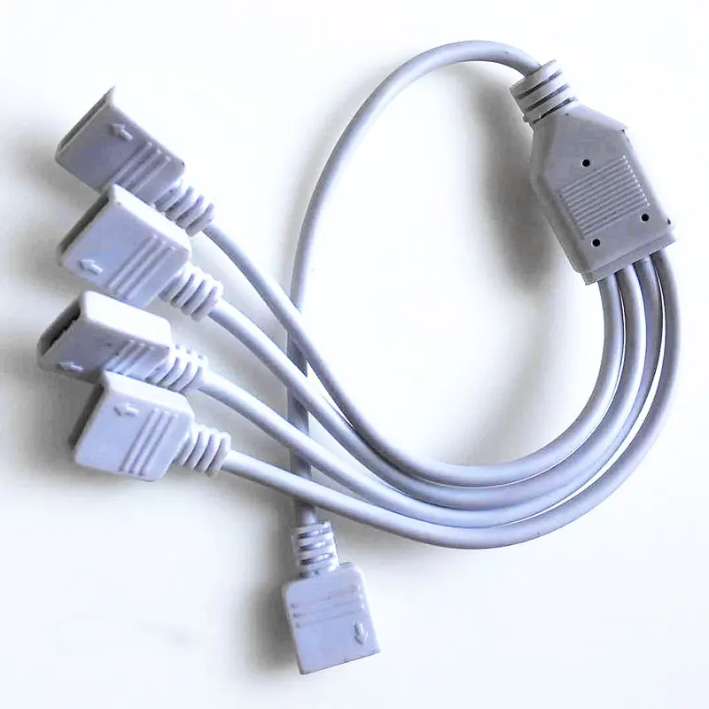 Putih 3pin/4Pin RGB ARGB SYNC 1 ke 1/2/3/4/5 kipas LED Stripe kabel ekstensi Motherboard kontrol cahaya untuk M/B ASUS GIGABYTE