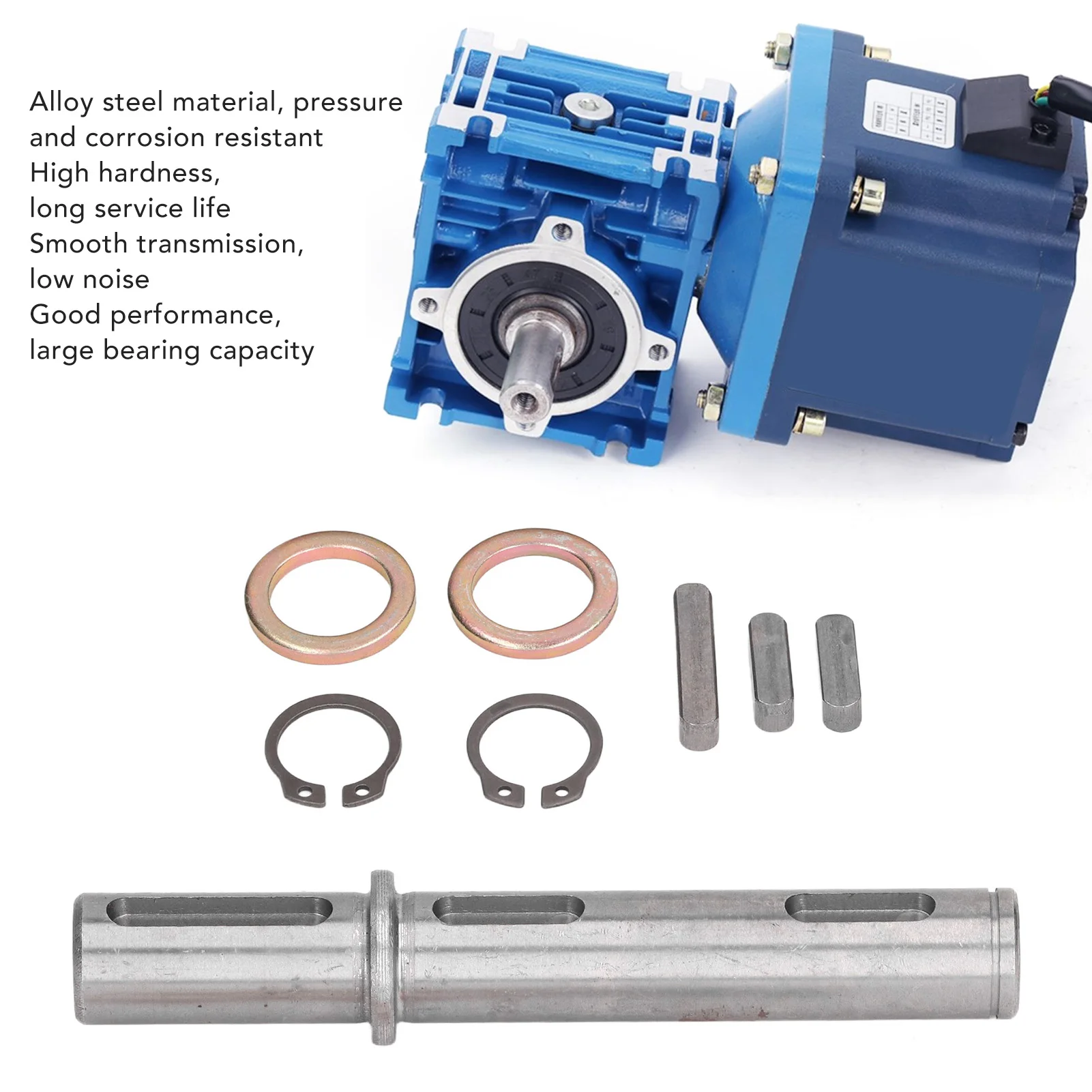 

Output Single Shaft Smooth Alloy Steel Corrosion Resistant Worm Reducer Output Shaft for Nema34 Stepper Motors