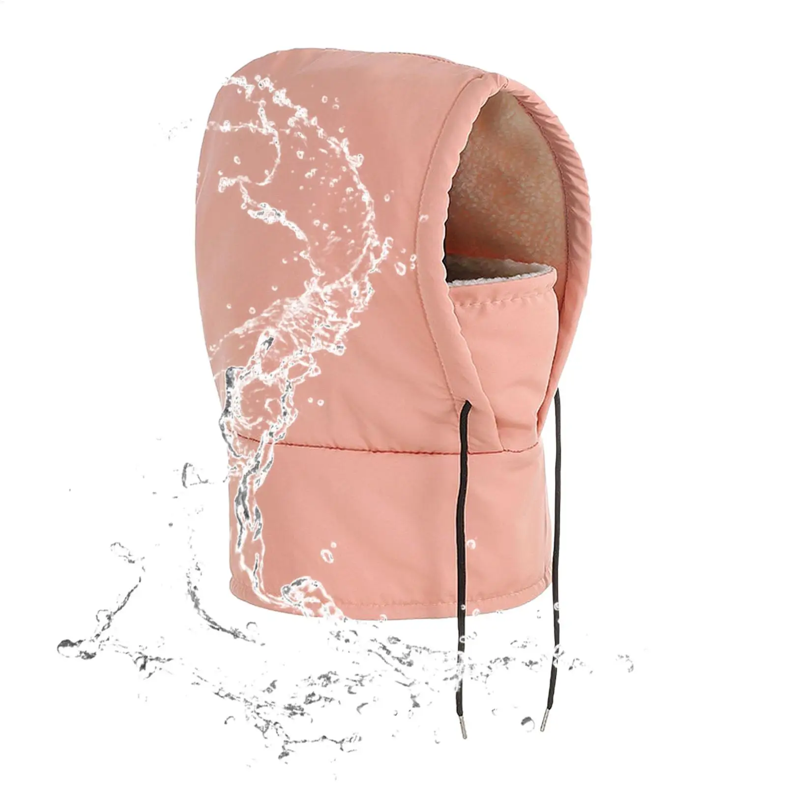 

Ski Face Cover Waterproof Neck Warmer Winter Adjustable Skiing Hooded Hat For Runners Cyclists Women Motorcycle Cycling