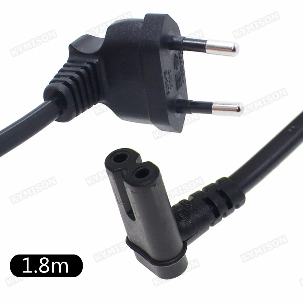 C7 90 Degree Angle AC Power Cord for Samsung Philips Sony LED TV EU Schuko CEE7/16 to IEC C7 Power Lead Adapter Cable VDE Cord