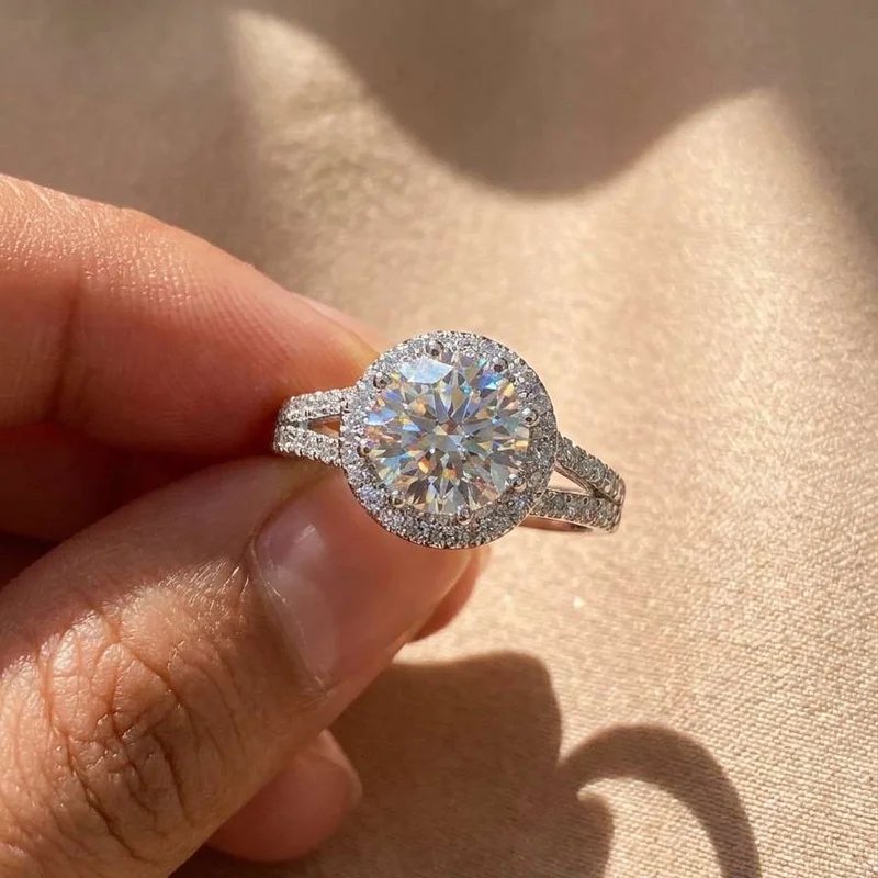925 Sterling Silver For Women Rings with Cubic Zirconia Luxury Engagement Rings Fashion Wedding Party Fine High Quality Jewelry
