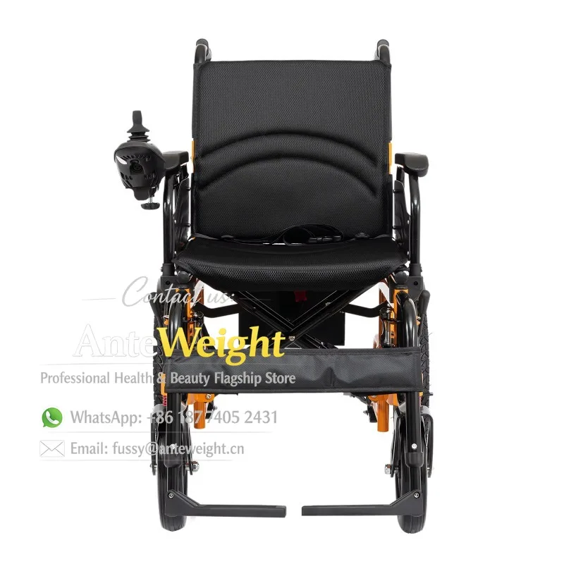 

All Terrain Portable Folding Wheel Chair Foldable Lightweight Power Steel Electric Wheelchair for Disabled