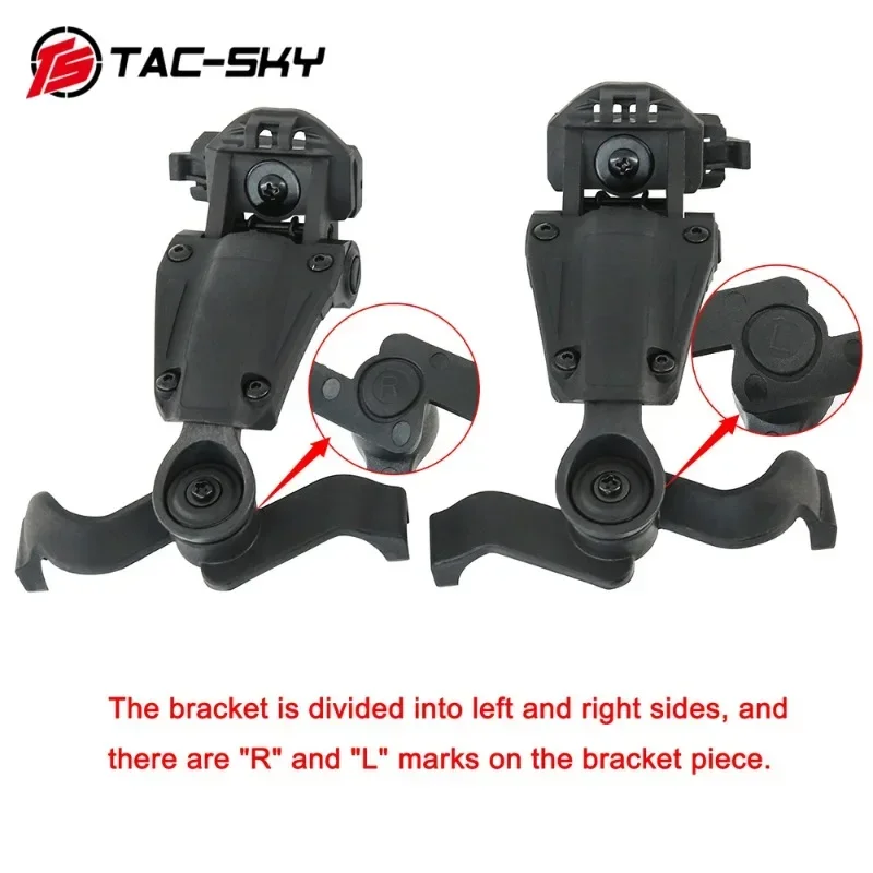 TS TAC-SKY Tactical ARC Rail Headset Adapter Bracket, Compatible with EARMOR M31/M31H Tactical Headset Civilian Version