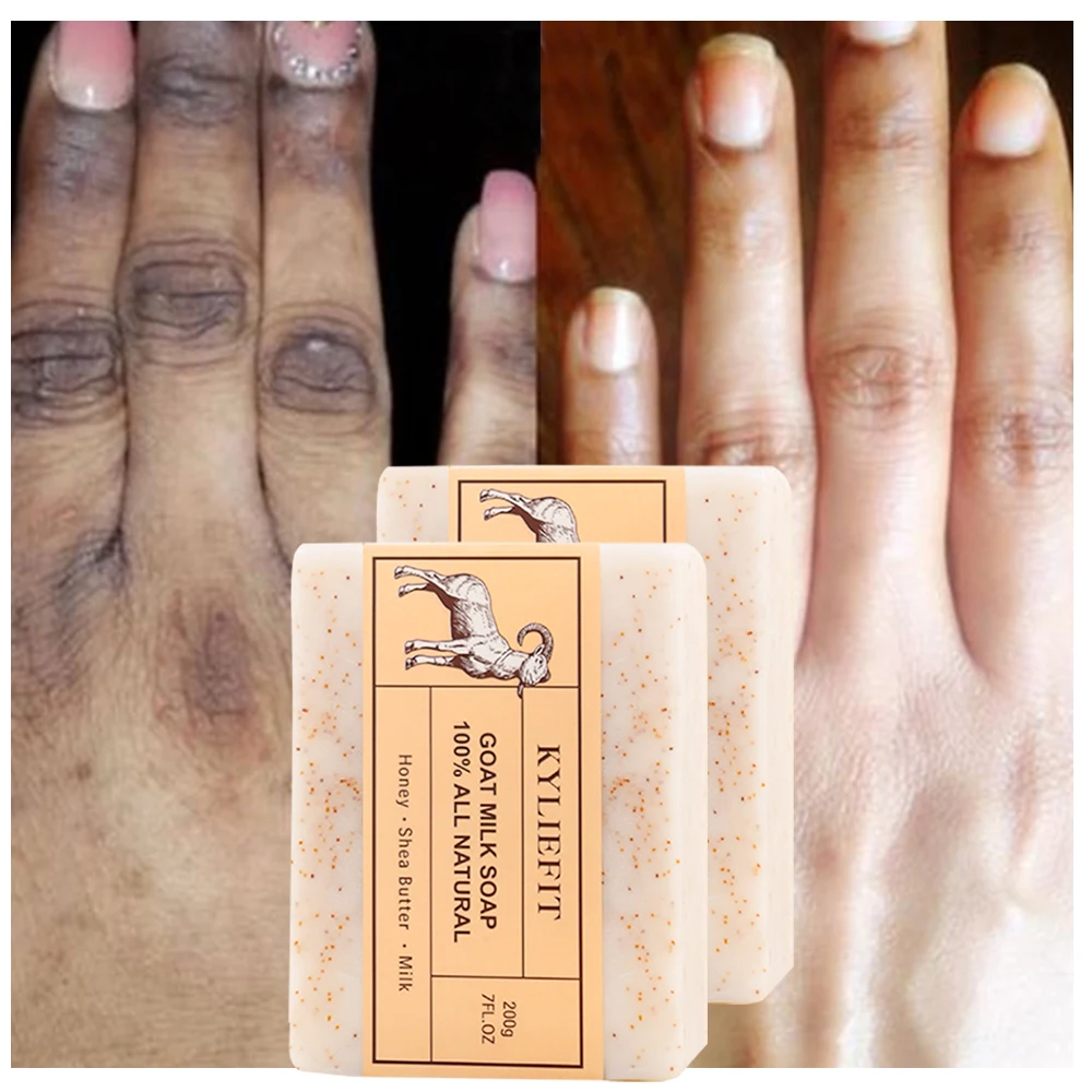 

Мыло KYLIEFIT из козьего молока, 100% натуральное, осветляющее, очищающее, увлажняющее, с медом, маслом Ши, молоком, 200 г/7 унций