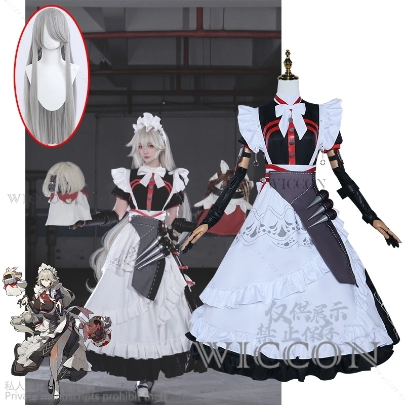 New Game Zenless Zone Zero Alexandrina Sebastiane Cosplay Sexy Costume Uniform Wig Anime Halloween Party Masquerade Women Props