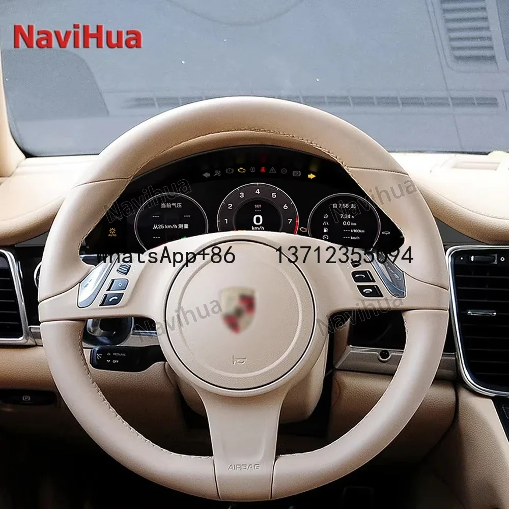 for Porsche Panamera 2011 Radio Multimedia Virtual Speedometer Display Head Unit  Digital Instrument Dashboard Panel