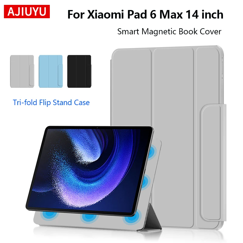 

Смарт-чехол для Xiaomi Pad 6 Max 14 дюймов 2023 Mi Pad 6 Max 14 дюймов, защитный чехол для планшета, сильная магнитная адсорбционная крышка