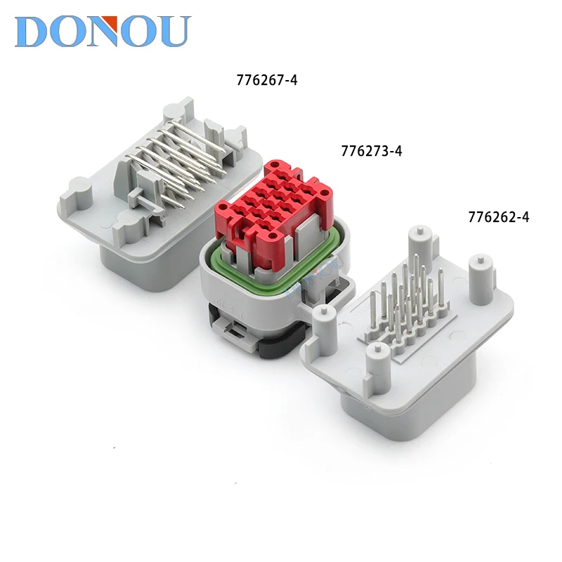 

776273-4 Automotive ECU controller plug 14-core gray connector 776262-4 pin seat 776266-4