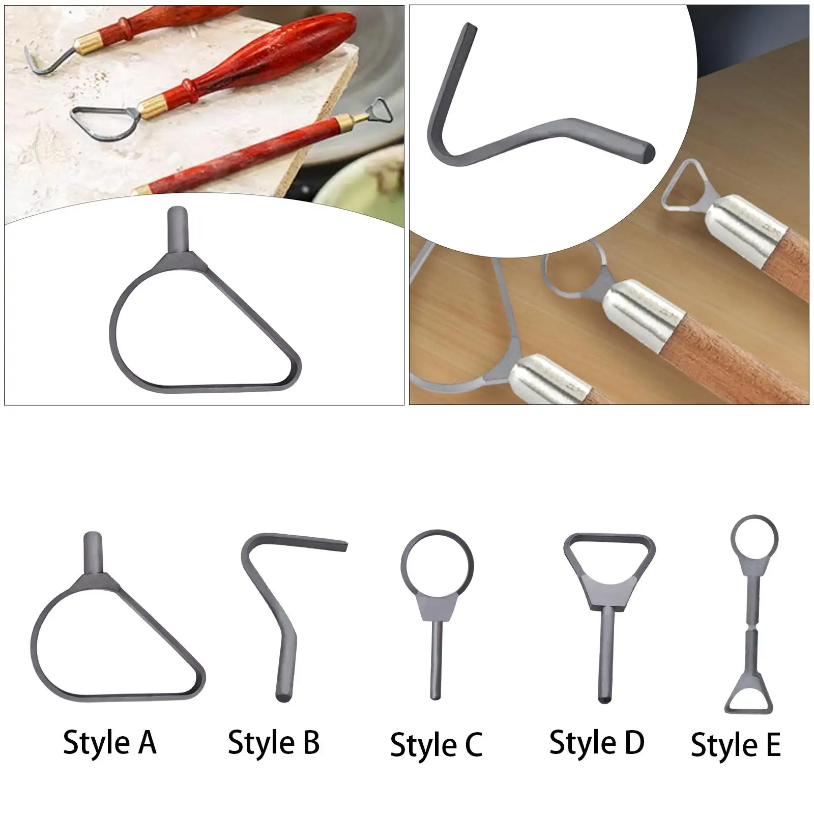 Clay Sculpting Tool Portable Art Crafts Shaping Short Handle for Beginners Rust Resistant Steel Engraving Clay Sculpture Tool