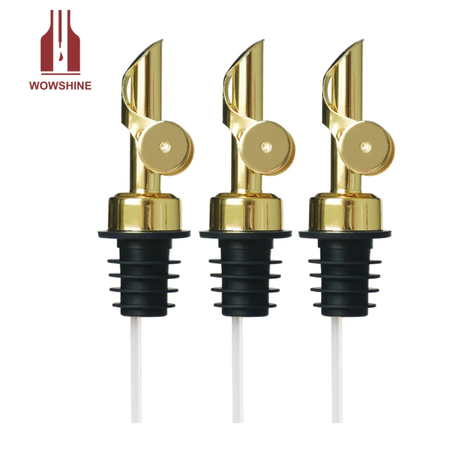 Patent Item Stainless Steel Shiny Delicacy Oil/Venigar Pourer 50pcs Weighted Bottle Pourer Factory Direct Sell NEW