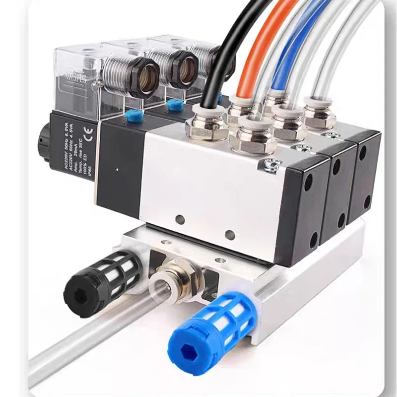 1pcs Air Absorber Plastic Exhaust Muffler Pneumatic 1/8 1/4 3/8 1/2 Male Thread Absorb Noise Filter Slip Lock For Misting Pump 6