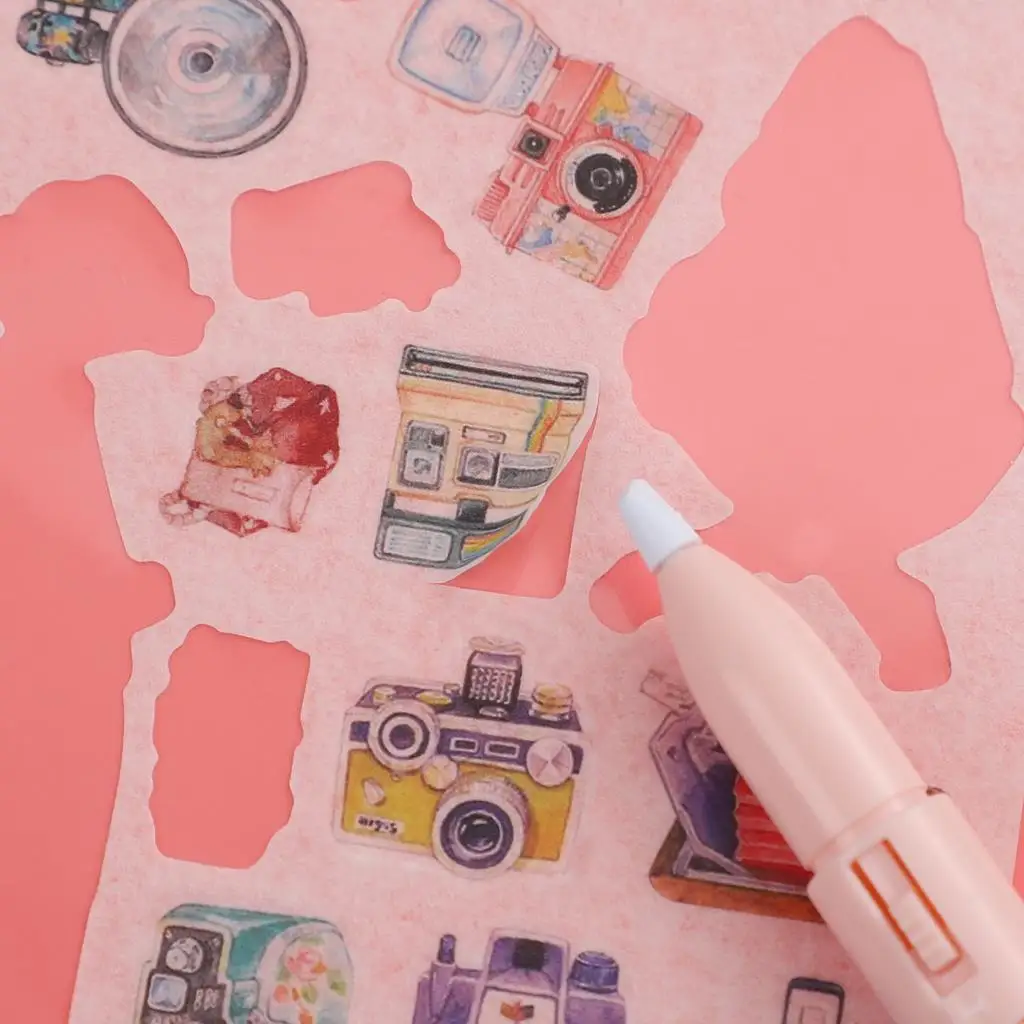 Multifunctional folding scissors 2-in-1, student creative art cutting tool, school office supplies