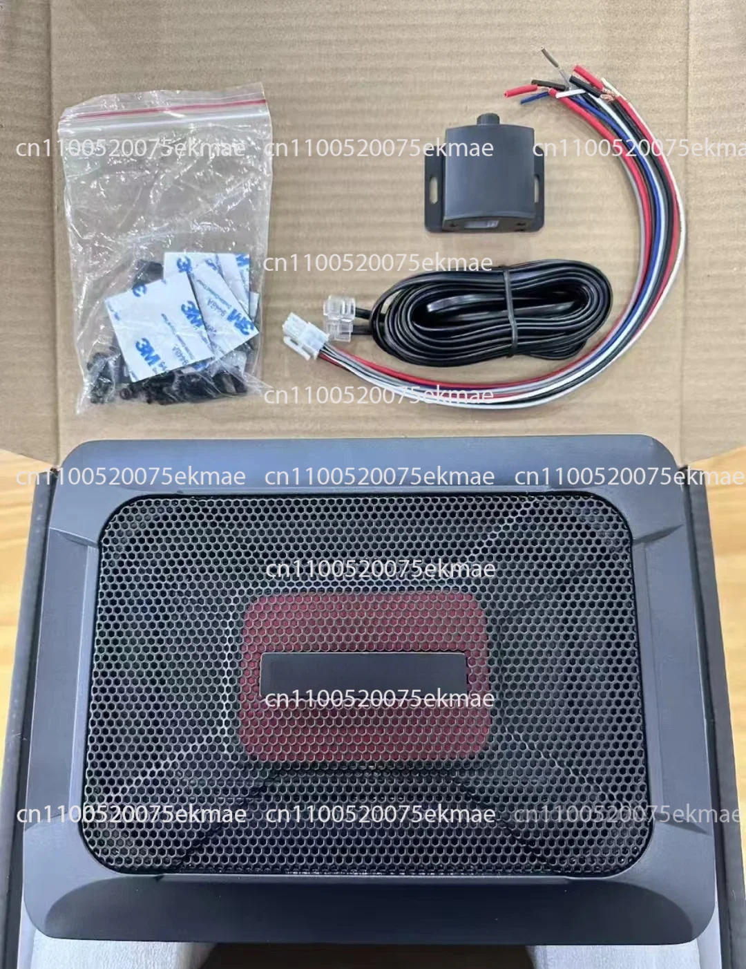 For NBF618S 8Inch Active Underseat Car Subwoofer 650W Max Ultra Slim Powered Subwoofer Built-in Amplifier Car Audio Bass Speaker