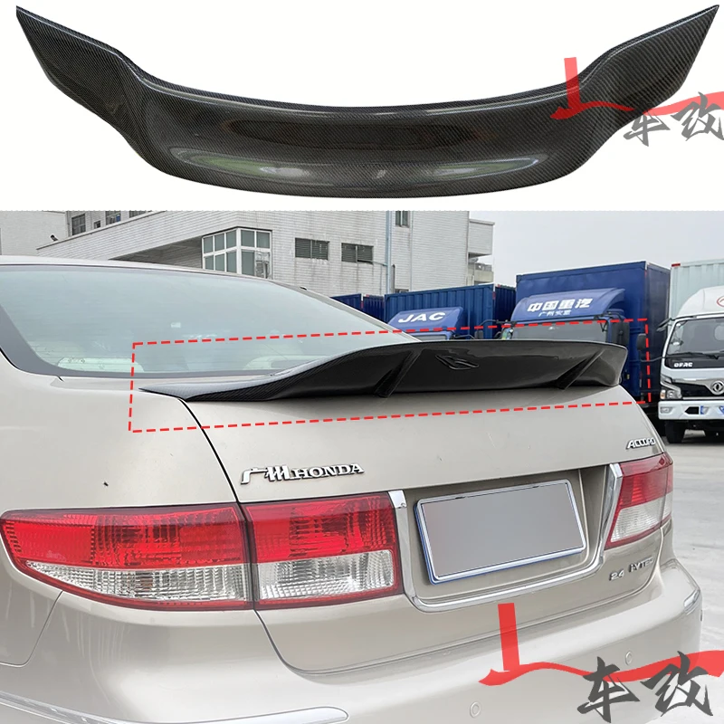 

For Honda 7th R CL7 Generation Accord Modified True Carbon Fiber Rear Spoiler True Carbon Fiber Rear Wing Adhesive Mount