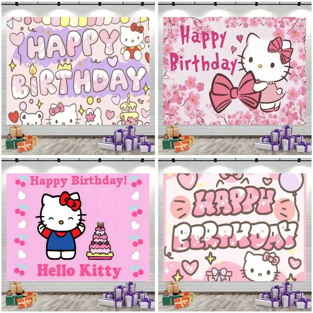 Cartoon Hello K Geburtstag Fotohintergrund Selbstporträt Haustier Baby Neugeborenen Geburtstag Hintergrund Fotostudio