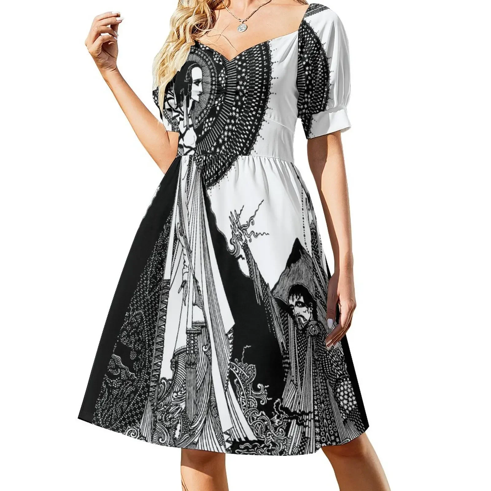 

Ligeia: Harry Clarke: Edgar Allan Poe Sleeveless Dress Clothing women formal occasion dresses Dress