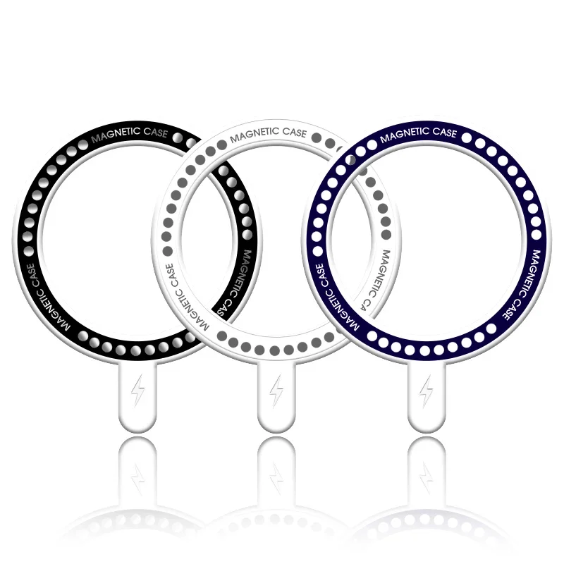 For Magsafe Magnetic Ring Wireless Charger Plate For iPhone 15 14 13 12 Pro X XR XS 8 7 Plus Universal Car Holder Magnet Sticker