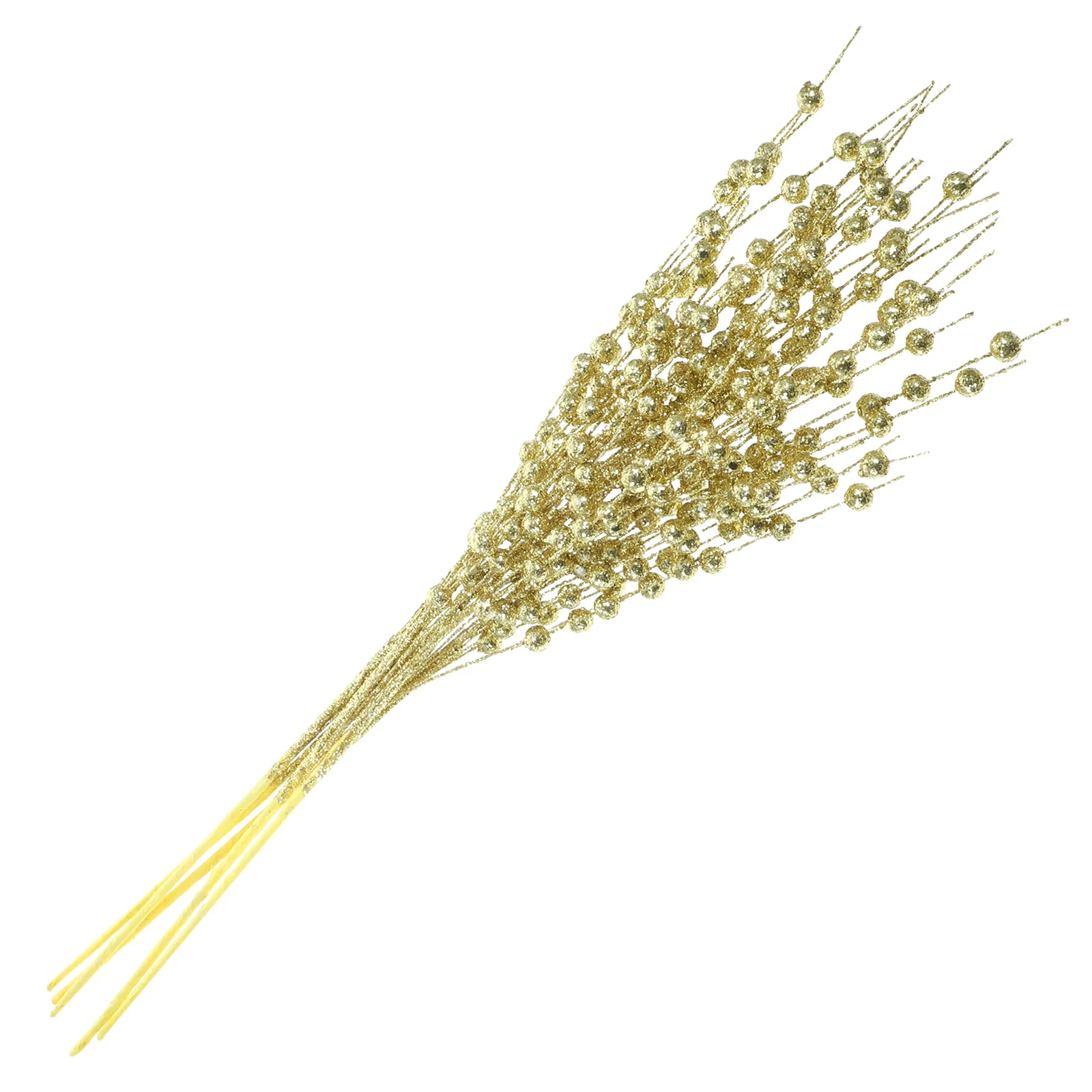 

5 Pcs Christmas Fruit Cuttings Glitter Berry Stem Artificial Decorations Tree Pe Glittery Twigs