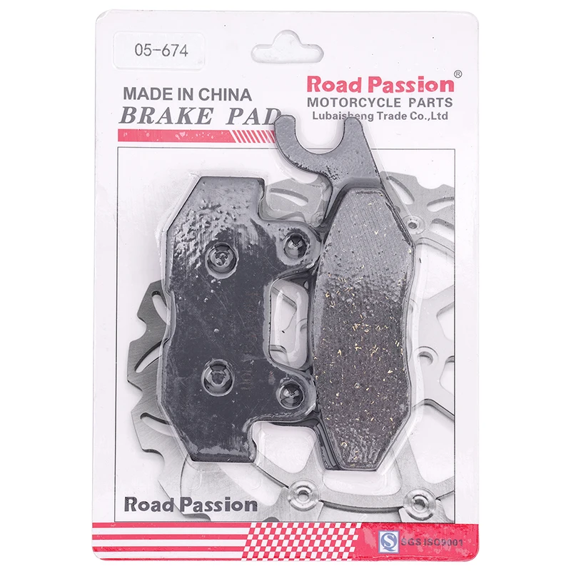 Road Passion Motorcycle Parts Rear Left Brake Pads For YAMAHA YXM700E ES  Viking EPS YXC YXM 700 E YXE 85 YXF85 Wolverine X2 EPS