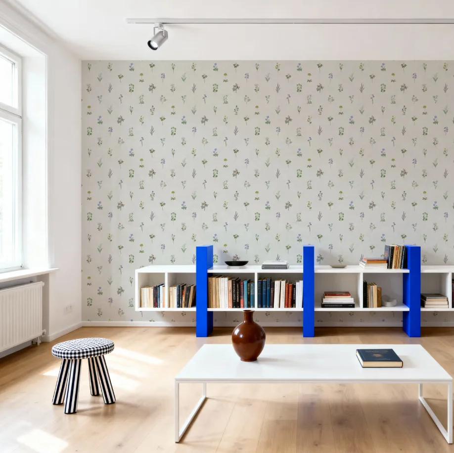 Customized wallpaper hand-painted Bashan tiger leaf wallpaper covering the whole house with countryside leaves and flowers mural