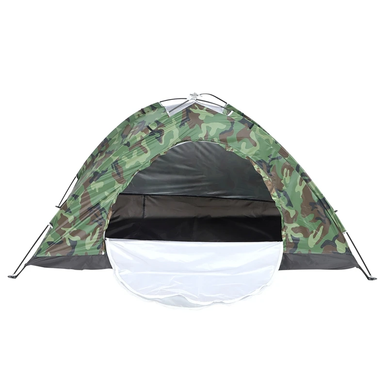 Tenda de acampamento portátil para 1 pessoa, tenda ao ar livre, caminhadas, viagens, camuflagem