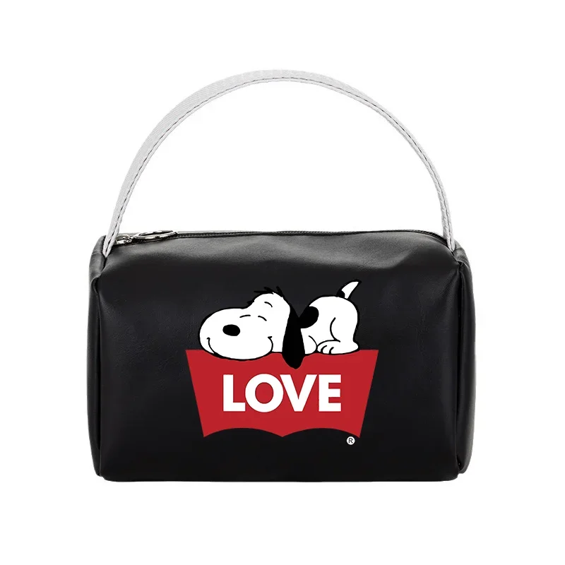 Snoopy Makeup Bag PU Waterproof Large Capacity Travel Storage Pouch Fashion Toiletry Bags Women Handbag Kids Wallet kawaii Gifts