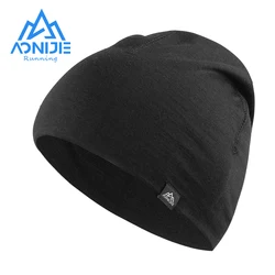 AONIJIE M38 Unisex sporty wiosenne wełniana czapka z dzianiny na zewnątrz luźna czapka dzianinowa czapka czapka z czaszkami do biegania maraton Travellin