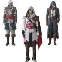 Assassin Game Edward Ezio Arno Cosplay  Costume Halloween Outfits Custom Made